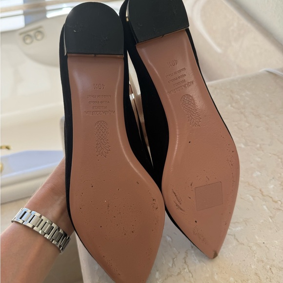 Aquazzura Amal suede flats mesh 40.5 - Picture 4 of 6